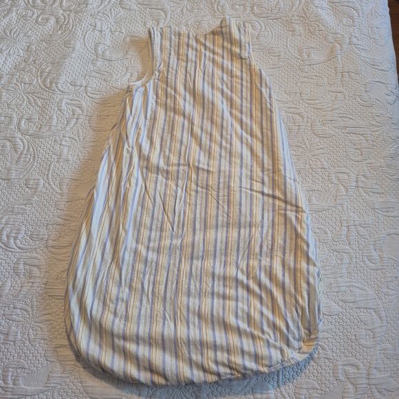Bubble Gum size 90 insulated sleep sack    yellow with gray & orange stripes - Picture 2 of 7